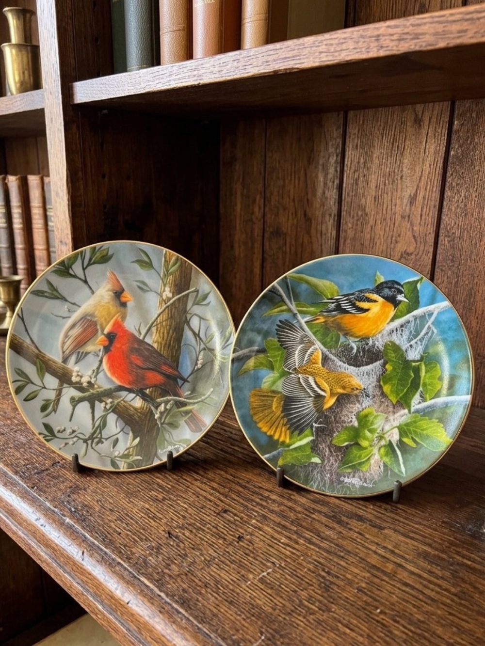 Knowles Birds Collector Plates
Original boxes
Cardinals & Orioles